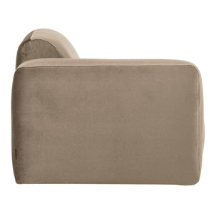 WOOOD Mojo Base 1-zits bank arm links velvet Khaki