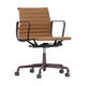 Vitra Eames Aluminium EA 117 bureaustoel draaibaar Leather Premium Cognac