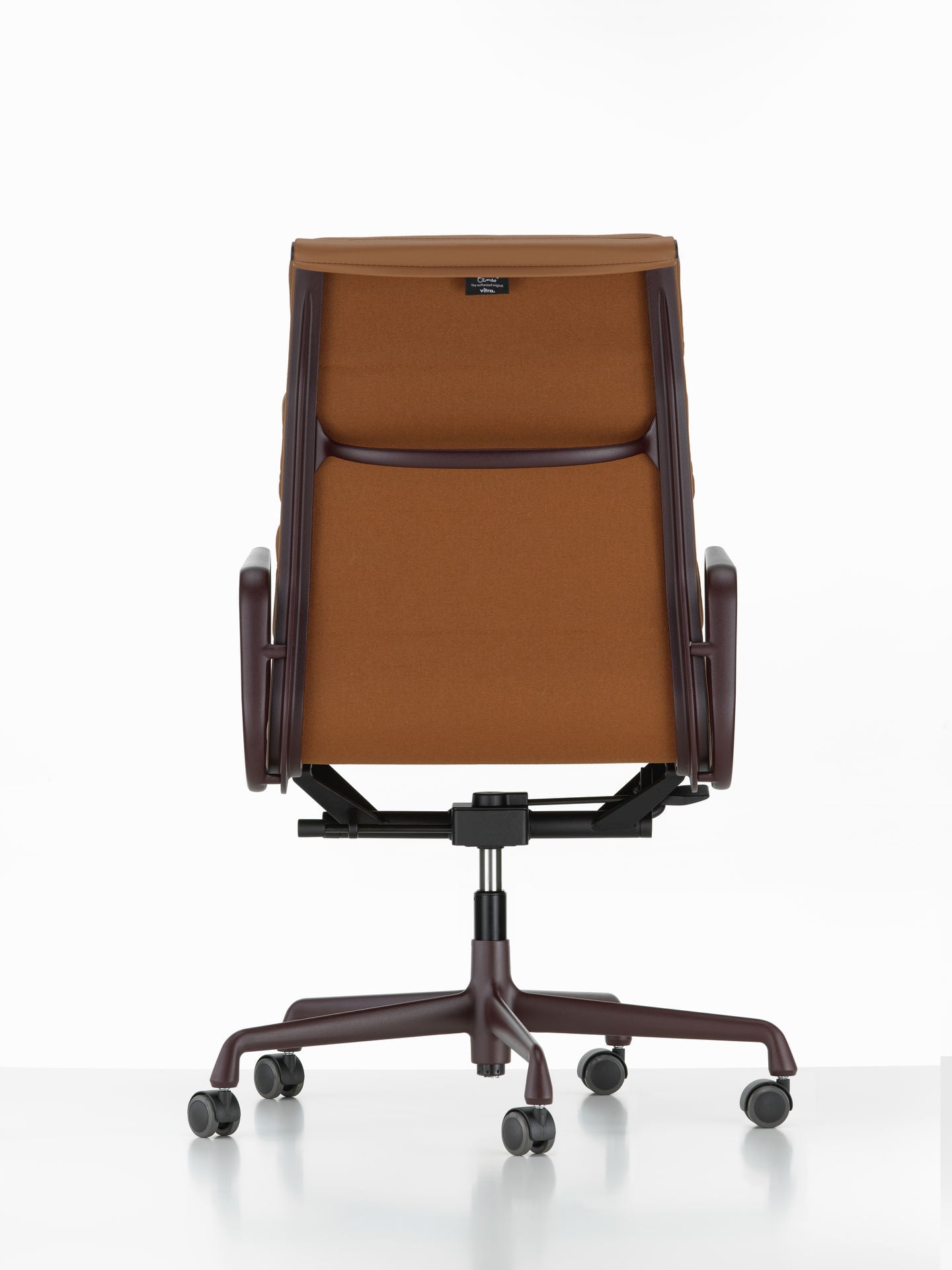 Vitra Soft Pad EA 219 bureaustoel draaibaar Leather Premium Cognac