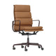 Vitra Soft Pad EA 219 bureaustoel draaibaar Leather Premium Cognac