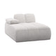 WOOOD Mojo chaise longue bank arm links bouclé Ecru Melange
