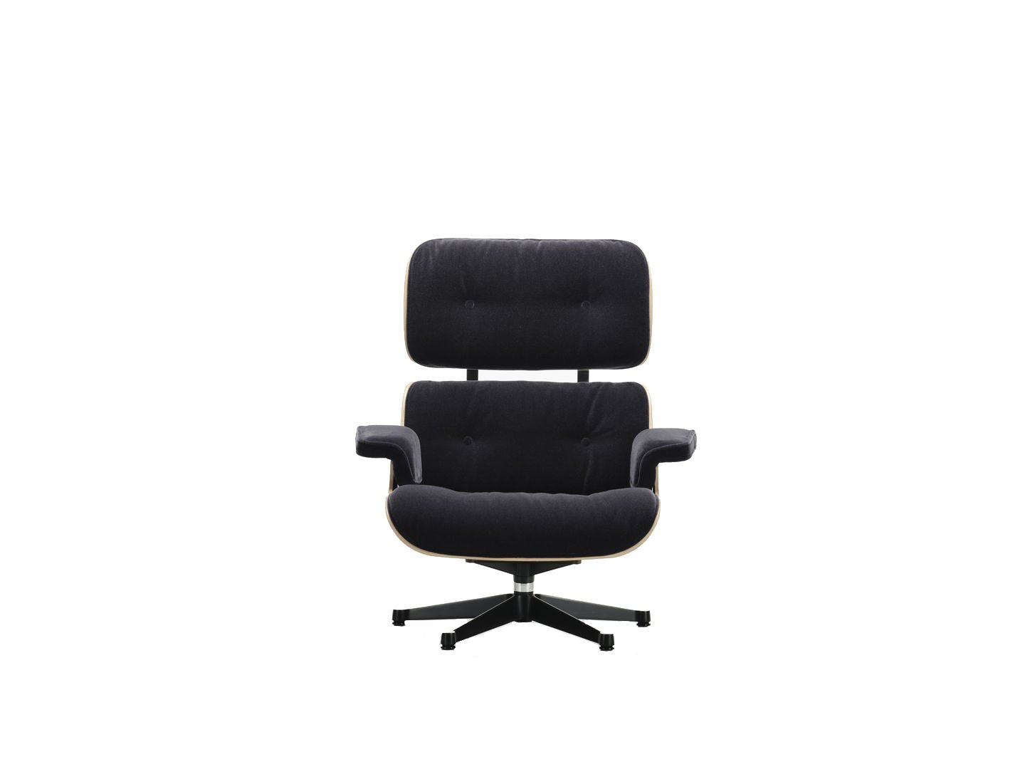 Vitra Eames Loungechair met ottoman Calma 08 Anthracite palisander