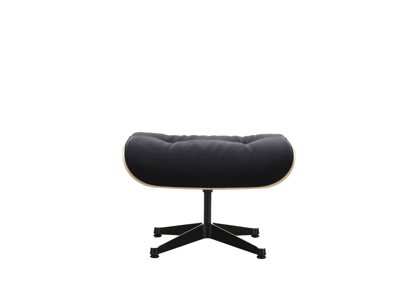 Vitra Eames Loungechair met ottoman Calma 08 Anthracite palisander
