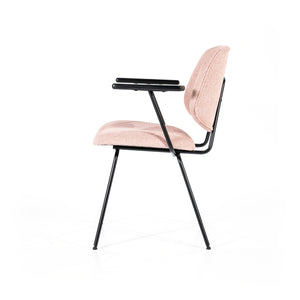 Eleonora Lynn eetkamerstoel met arm Roze
