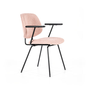 Eleonora Lynn eetkamerstoel met arm Roze