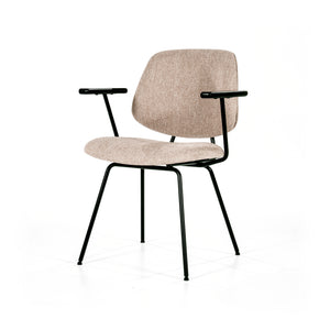Eleonora Lynn eetkamerstoel met arm Beige