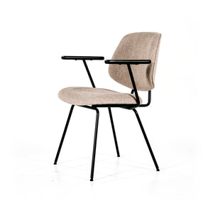 Eleonora Lynn eetkamerstoel met arm Beige