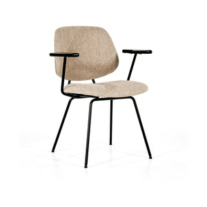 Eleonora Lynn eetkamerstoel met arm Beige