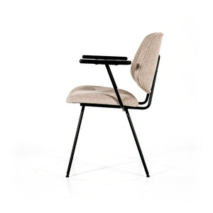 Eleonora Lynn eetkamerstoel met arm Beige
