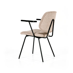 Eleonora Lynn eetkamerstoel met arm Beige