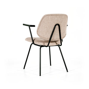 Eleonora Lynn eetkamerstoel met arm Beige