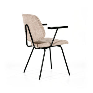Eleonora Lynn eetkamerstoel met arm Beige
