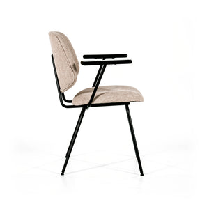 Eleonora Lynn eetkamerstoel met arm Beige