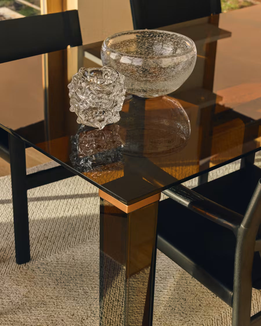 Kave Home Adularia eettafel 200x100 cm Bruin