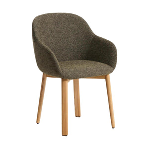 Kave Home Meila eetkamerstoel met arm chenille Green