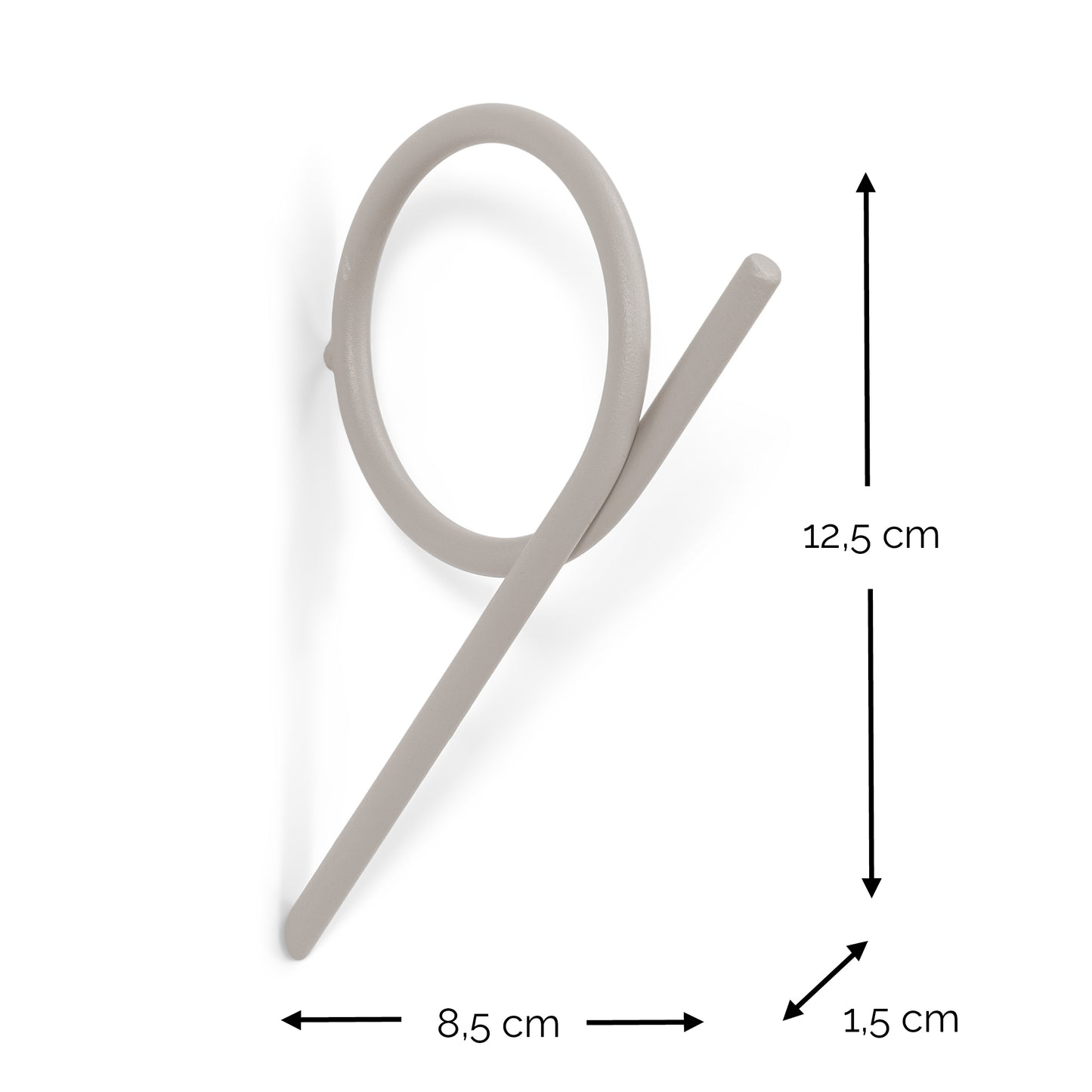 Spinder Design Tuba Large wandhaak Silky Taupe