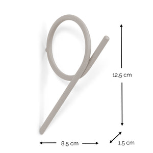 Spinder Design Tuba Large wandhaak Silky Taupe