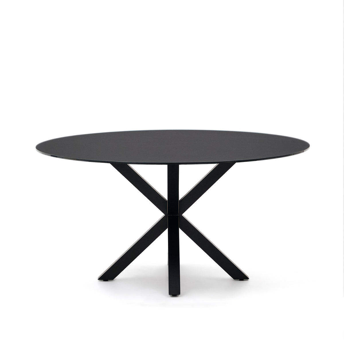 Kave Home Argo eettafel rond Ø150 Black/Black