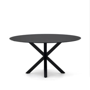 Kave Home Argo eettafel rond Ø150 Black/Black