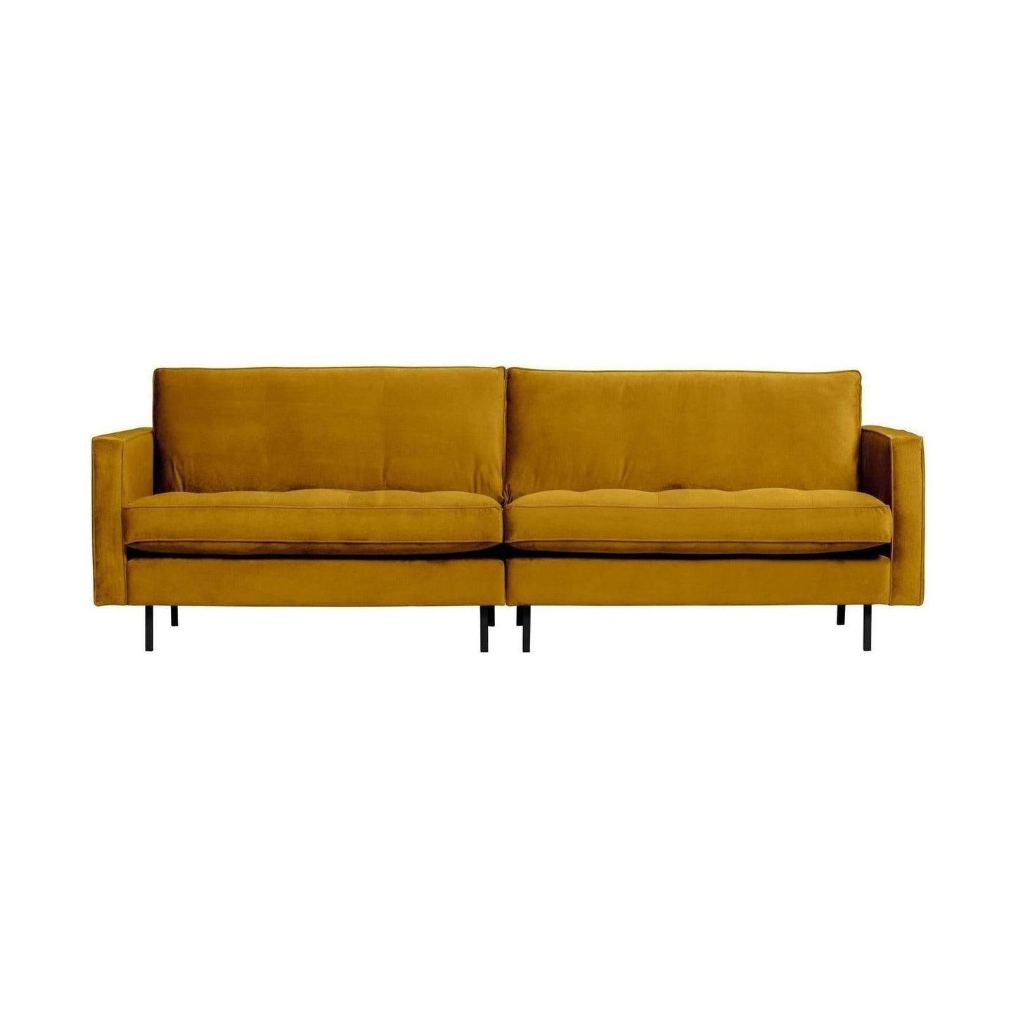WOOOD Rodeo Classic 3-zitsbank velvet Okergeel