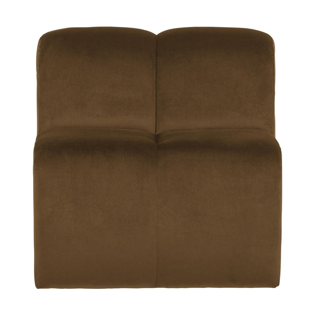 WOOOD Mojo eetkamerbank 84 cm met rugleuning velvet Honinggeel