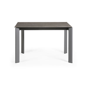 Kave Home Axis eettafel uitschuifbaar 120/180x80 cm Grijs