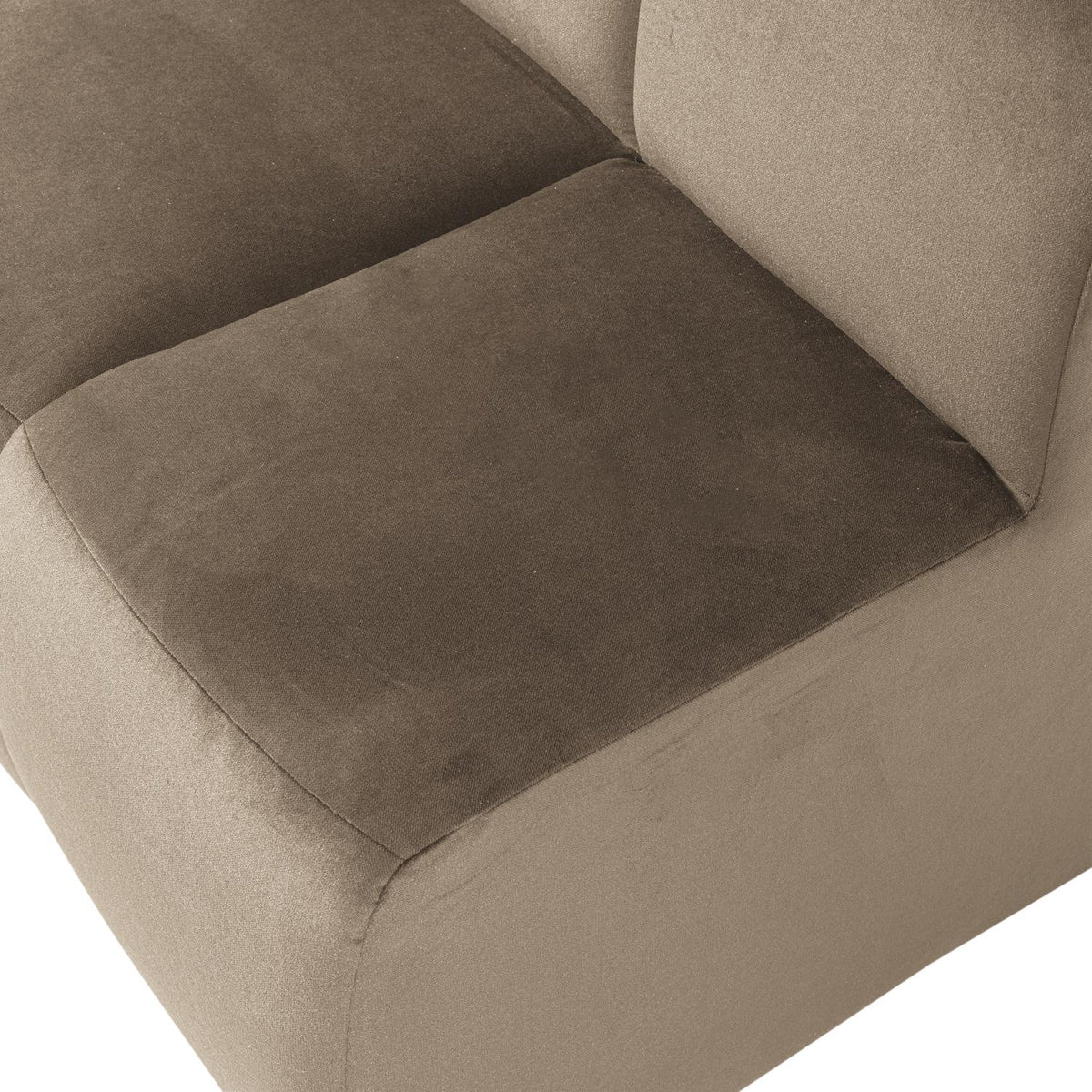 WOOOD Mojo eetkamerbank 84 cm met rugleuning velvet Khaki