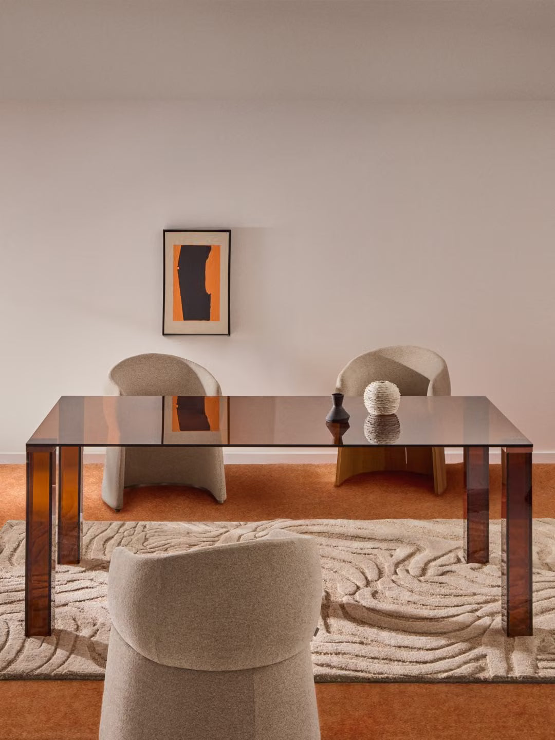 Kave Home Adularia eettafel 200x100 cm Bruin