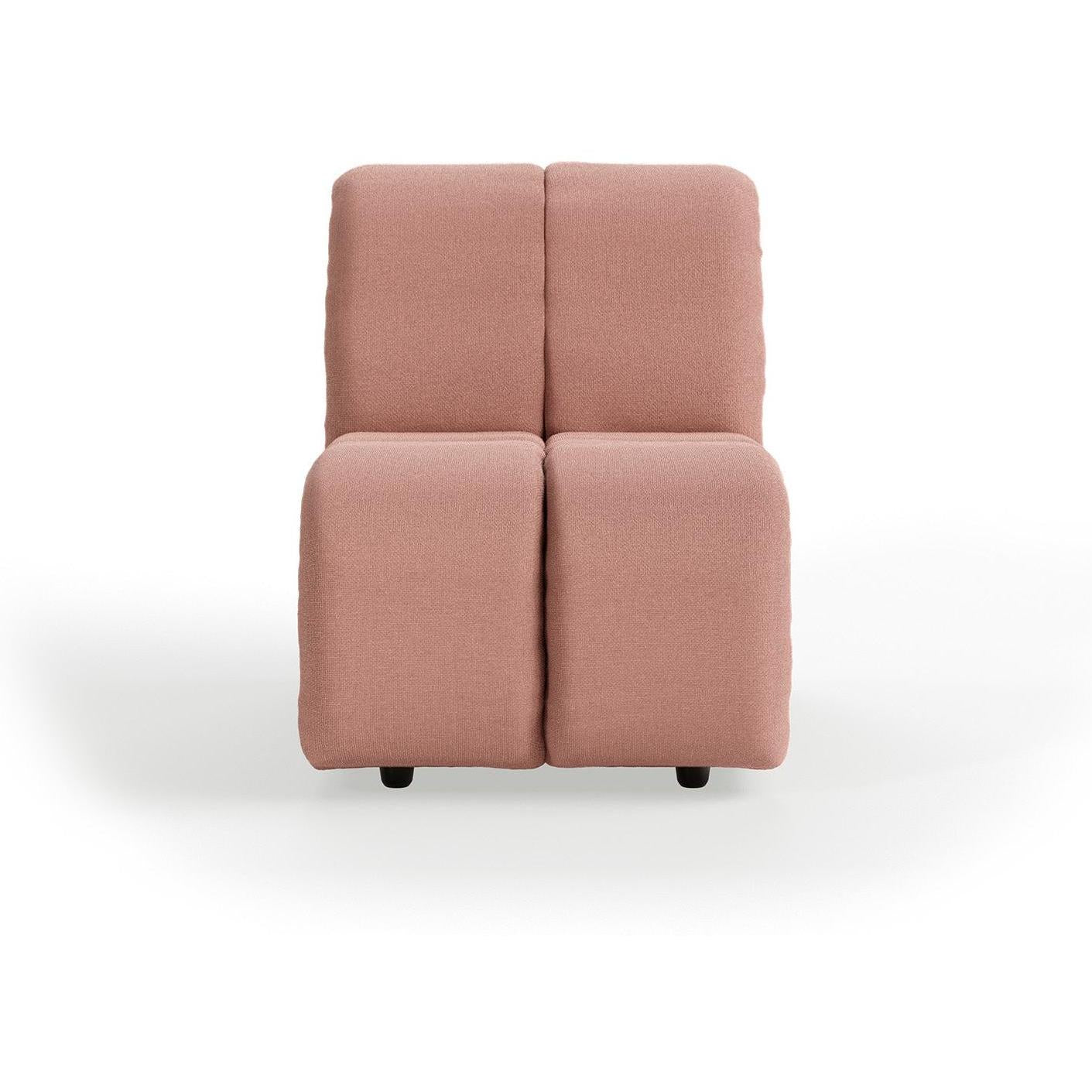 HKliving Wave bank middle small Linen Dusty Rose