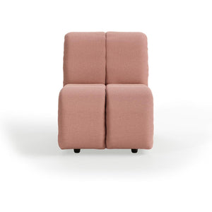 HKliving Wave bank middle small Linen Dusty Rose