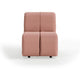 HKliving Wave bank middle small Linen Dusty Rose