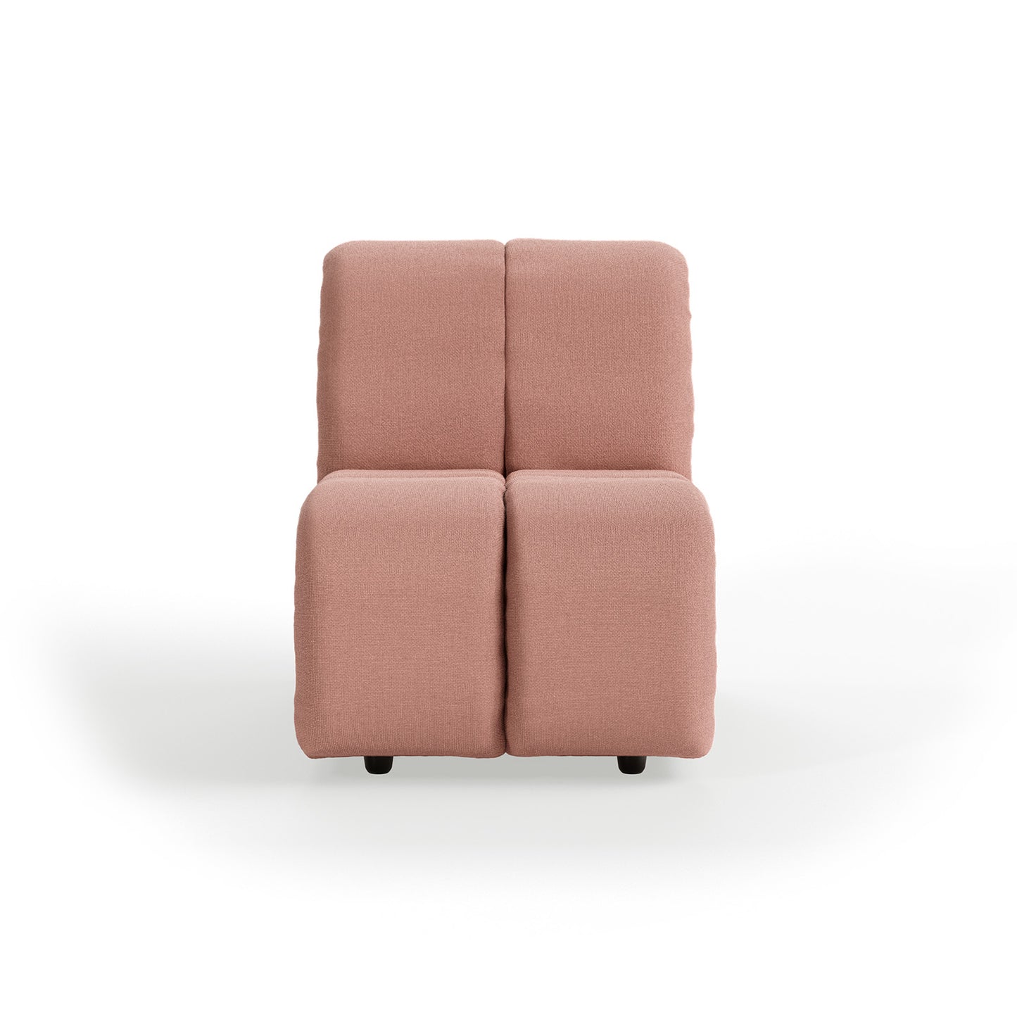 HKliving Wave bank middle small Linen Dusty Rose