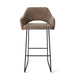 Jesper Home Yanai barkruk H75 Checked Chestnut slide black