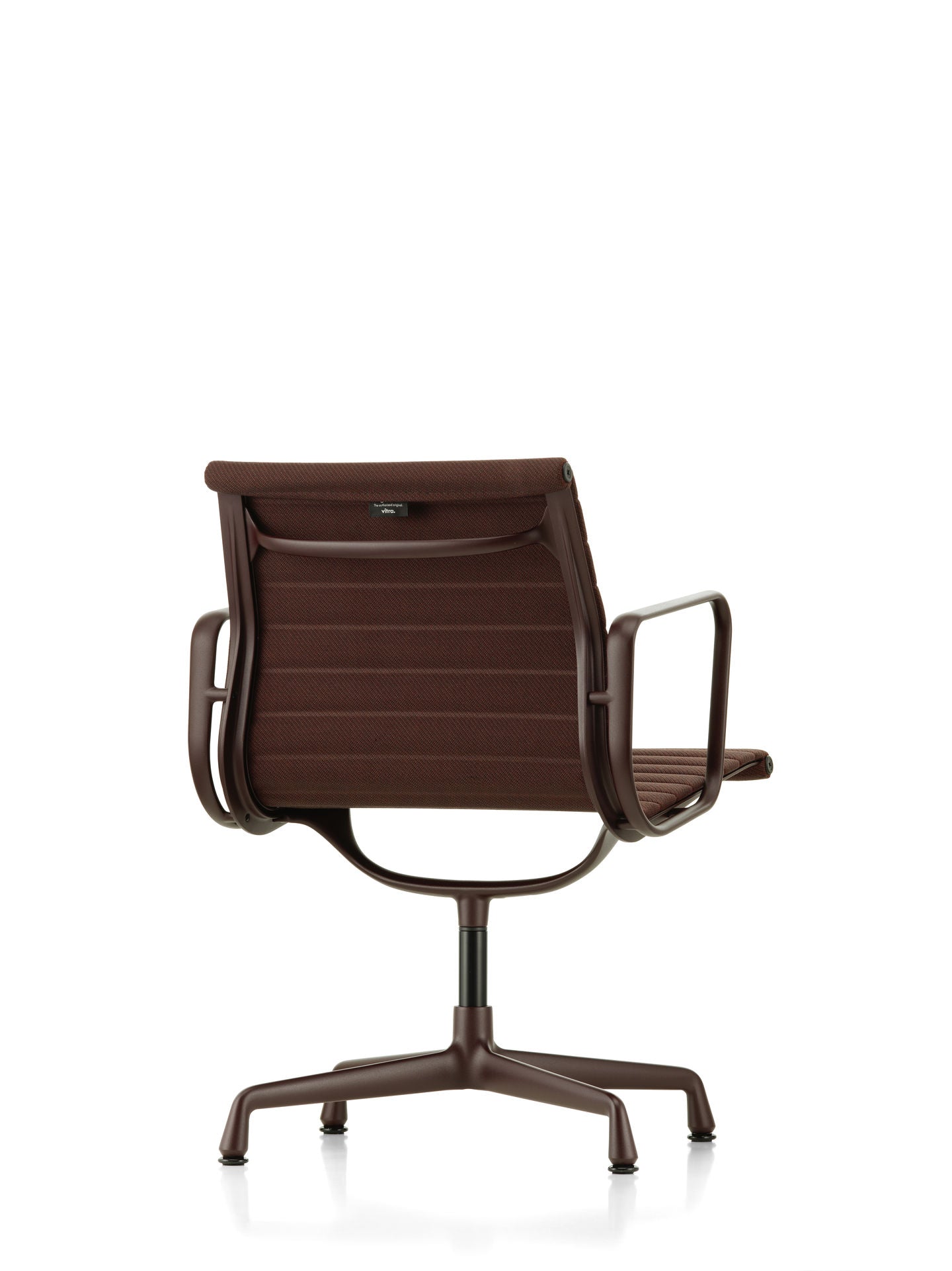 Vitra EA 108 stoel Track Dark Red Nero poot dark bordeaux