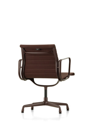 Vitra EA 108 stoel Track Dark Red Nero poot dark bordeaux