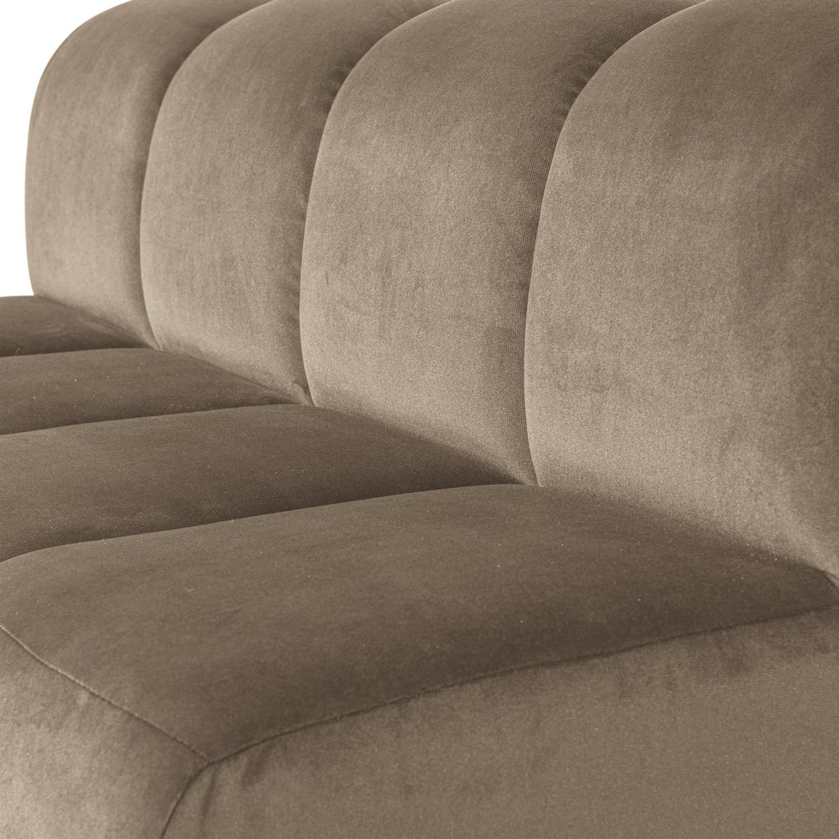 WOOOD Mojo eetbank 164 cm met rugleuning velvet Khaki