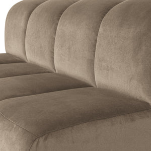 WOOOD Mojo eetbank 164 cm met rugleuning velvet Khaki