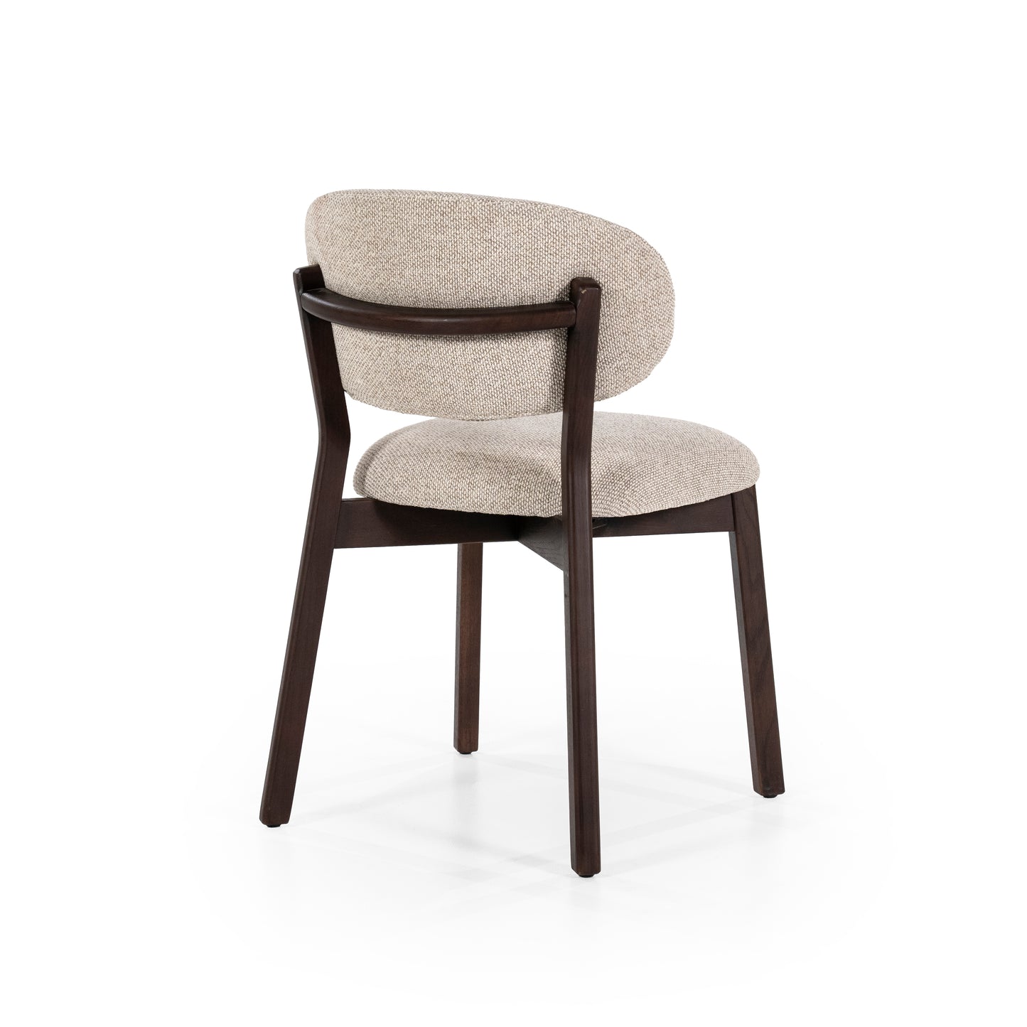 Eleonora Mikky eetkamerstoel bruin Moon Taupe