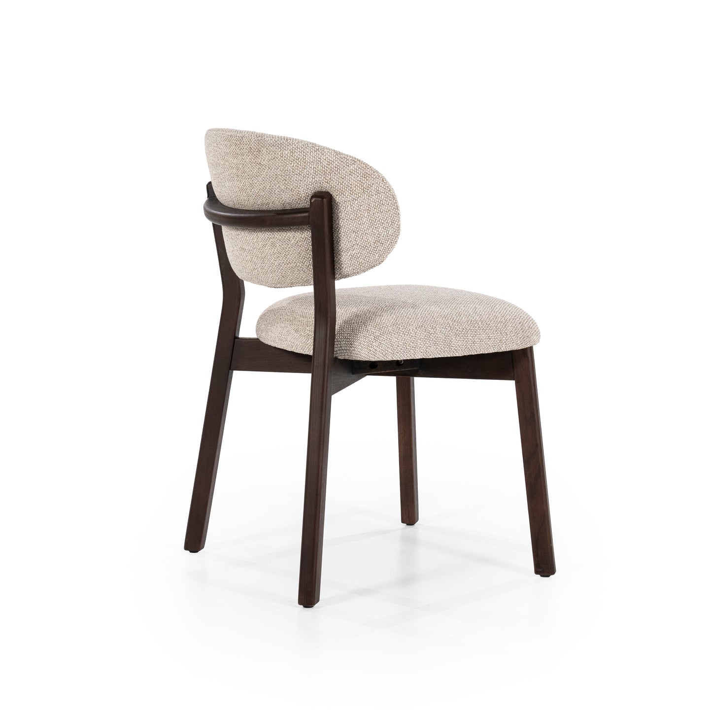 Eleonora Mikky eetkamerstoel bruin Moon Taupe