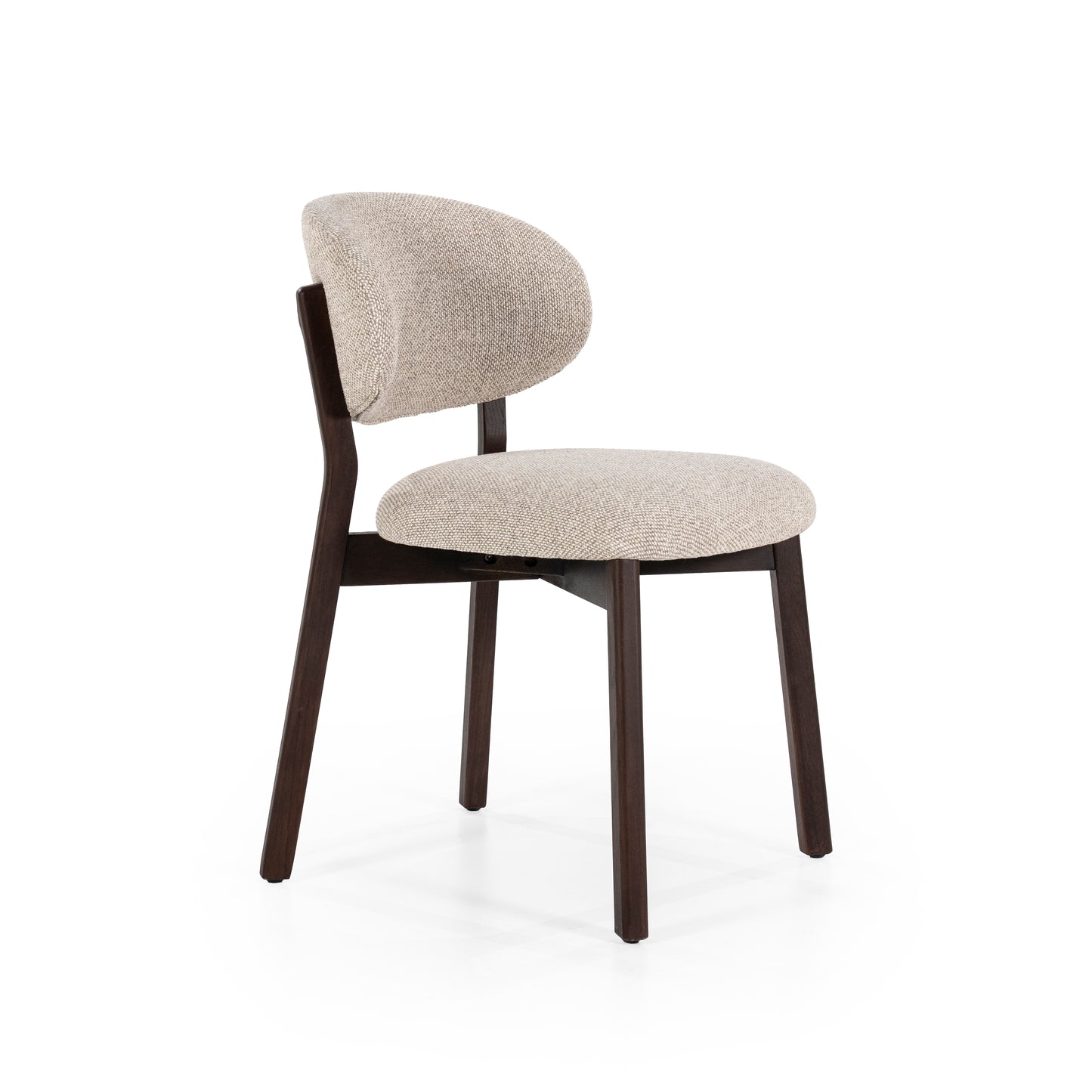 Eleonora Mikky eetkamerstoel bruin Moon Taupe