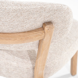 Eleonora Mikky fauteuil naturel Moon Taupe