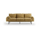 HKliving Retro 3-zitsbank Cocoon Beige