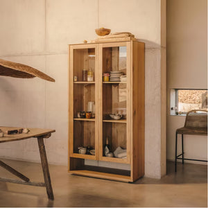 Kave Home Alguema vitrinekast 185 x 100 cm Naturel
