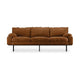HKliving Retro 3-zitsbank Royal Velvet Caramel