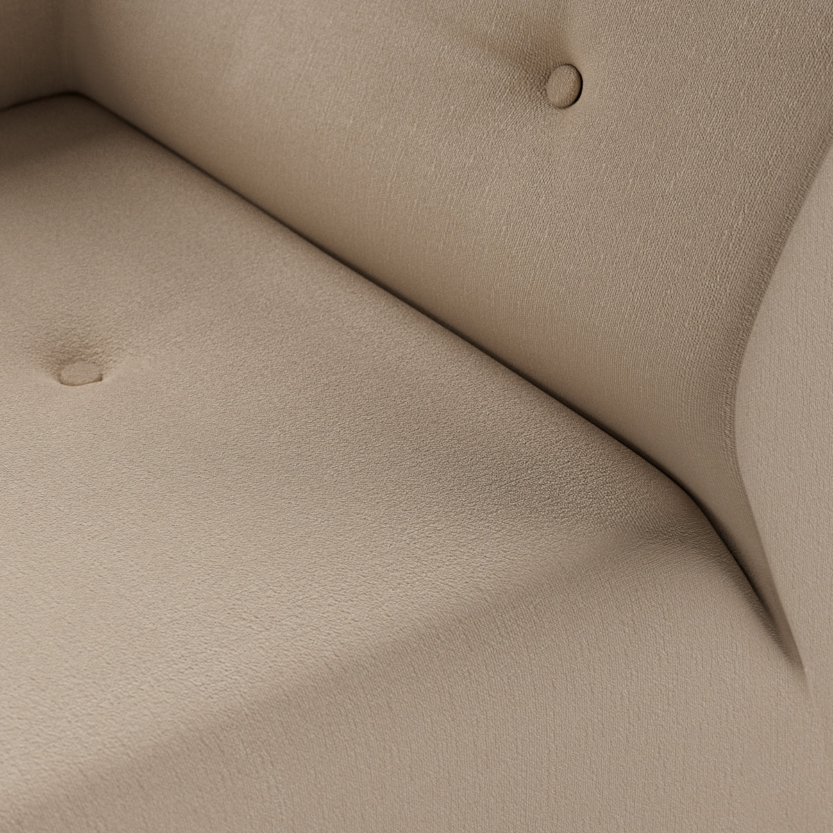 HKliving Vint bank right Knotted Beige