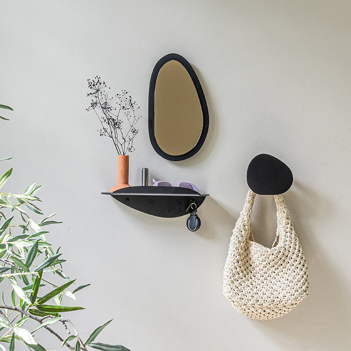 Spinder Design Pipa Bottom wandplank Zwart
