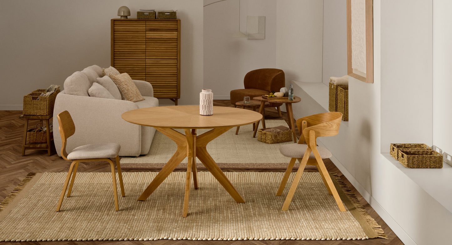 Kave Home Ulit fauteuil Terracotta naturel