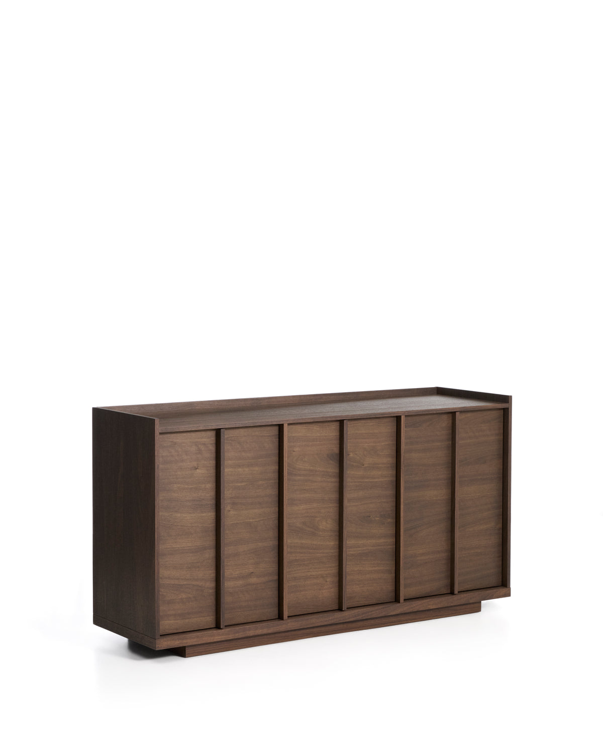 Kave Home Onix dressoir van notenfineer in donkere afwerking 150x80 cm
