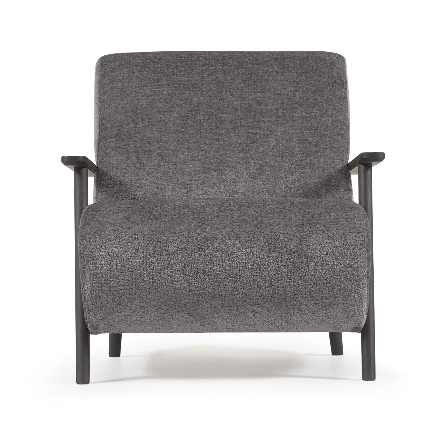 Kave Home Meghan fauteuil Grey zwart