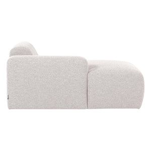 WOOOD Mojo Base chaise longue bank arm links bouclé Ecru